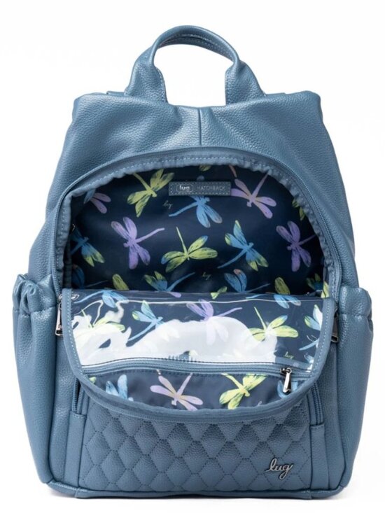 Lug Hatchback Classic VL Backpack Slate Blue with Dragonfly Icepop Interior main image 7